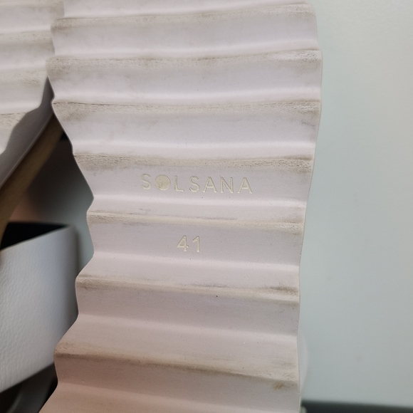 SOL SANA - White Leather Platform Sandal - Picture 14 of 16